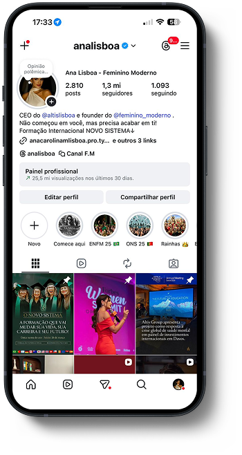 Perfil Instagram: alcance nas redes sociais