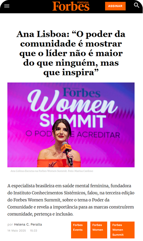 Ana Lisboa na Forbes