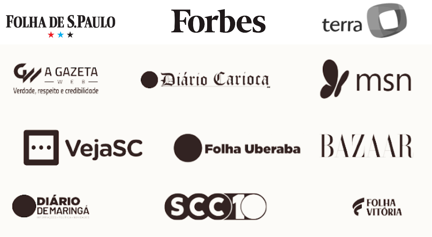 Veículos onde Ana Lisboa esteve — Folha de S.Paulo, Forbes, Terra, MSN, Bazaar, IstoÉ e outros
